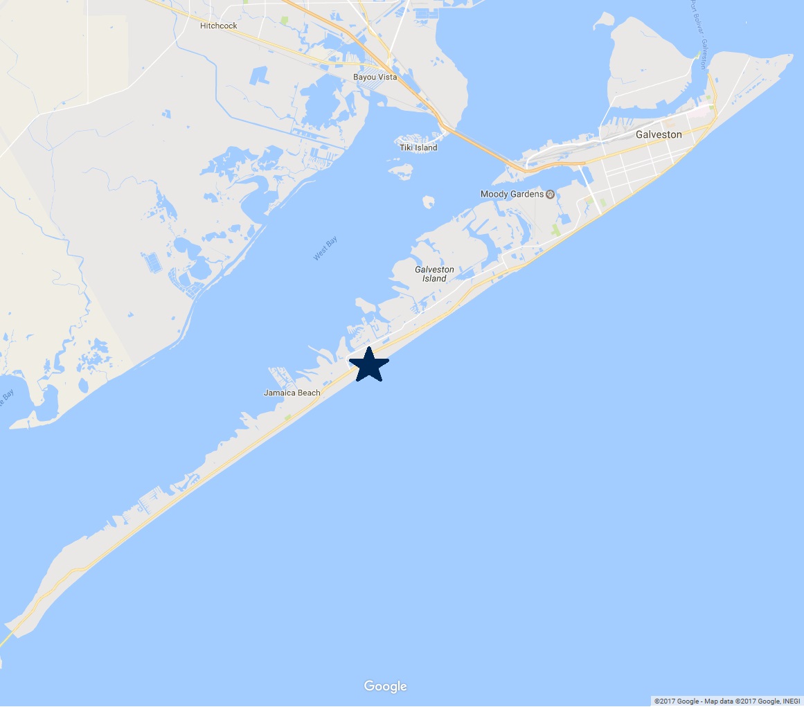 Map of Galveston Island Neighborhoods - Palm Beach